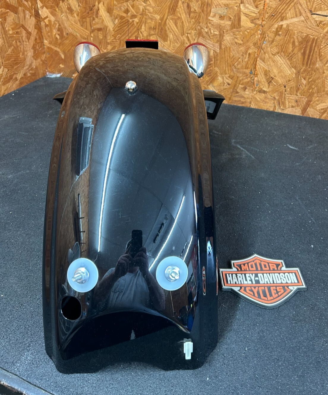 OEM HARLEY-DAVIDSON FLHX REAR FENDER VIVID BLACK 5900069DH