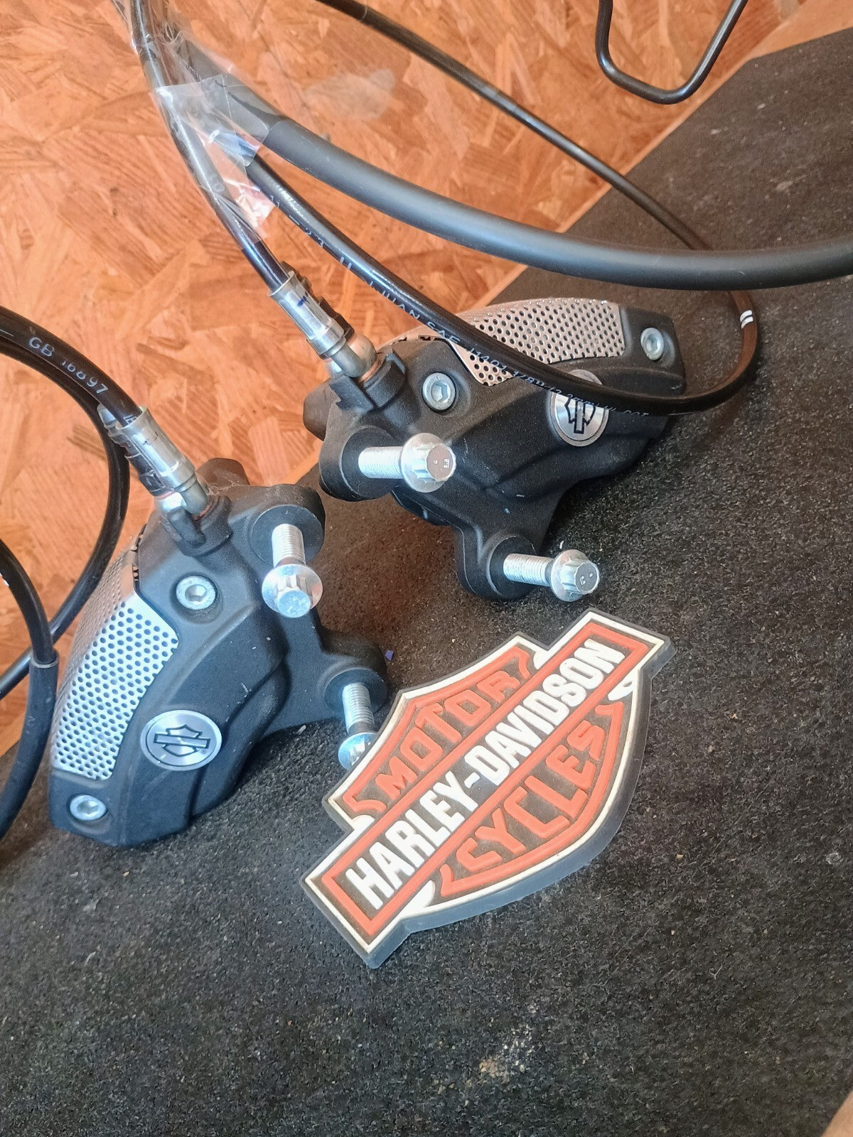 Harley Brembo 08-23 Touring Road Street Ultra Glide Calipers/Pads/Grills/Lines