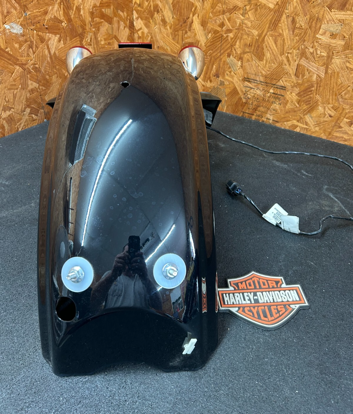 OEM HARLEY-DAVIDSON FLHX REAR FENDER VIVID BLACK 5900069DH